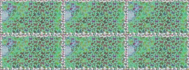 Yeşil arka planda güzel renkli kelebeklerin Raster vintage el çizimi. Moda sevimli kumaş tasarımı. Raster illüstrasyonu.