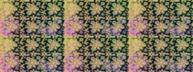 Altın rengi, kusursuz çizim. Raster geometrik arka plan. Senin tasarımın için, duvar kağıdı. Gri renklerde, altın çiçekli altın desenler..