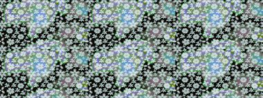 Güzel kumaş deseni. Raster illüstrasyonu. Küçük çiçekteki sevimli çiçek deseni. Güzel karalamalı çiçek deseni çiz..