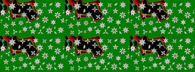 Güzel kumaş deseni. Çiçek arkaplan. Çizim raster deseni.