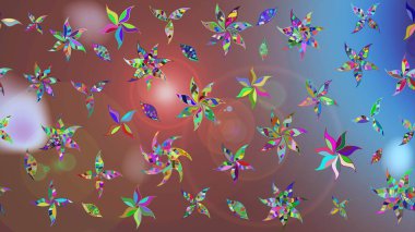 Ultraviyole kumaş deseni. Organik motif arka planı. Çizim kalıbı. Raster illüstrasyonu.