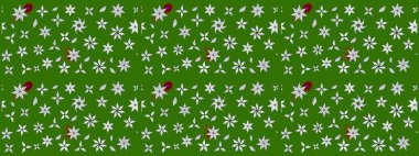 Raster çiçek izi. Raster Yumuşak kumaş deseni. Klasik taslak çizimi. Çiçek yeşili çizim deseni.