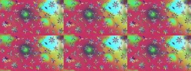 Raster düz çiçek çizim deseni. Pembe renkli çiçekler. Tasarım hediye paketi, tebrik kartları, posterler ve afiş tasarımı.