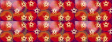 Kışın sembolü, mutlu noeller, mutlu yeni yıl kutlaması Raster illüstrasyonu. Soyut duvar kâğıdı, ambalaj dekorasyonu. Basit bir kar tanesi. Pembe, kırmızı ve turuncu renklerde şirin kar taneleri.