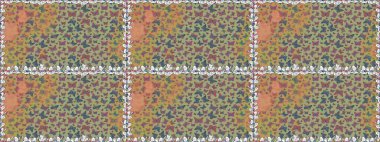 Raster illüstrasyonu. Çizim, karalama, karalama. Elle çizilmiş sevimli, kızsı, pürüzsüz bir şekil. Tekrarlanan kelebekler. Sonsuz.