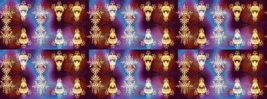 Küçük çiçekteki sevimli çiçek deseni. Raster illüstrasyonu. Modaya uygun kumaş deseni. Tony 'nin kumaş desenini çiz.