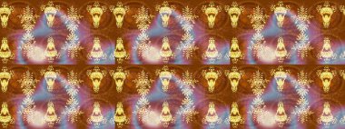 Kışın sembolü. İllüstrasyon kar tanesi. Altın renkli suluboya kar taneleri. Güzel dekorasyon.