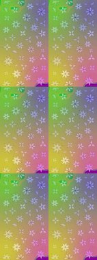 Klasik taslak çizimi. Çiçeksel nötr ve yeşil çizim deseni. Raster çiçek izi..