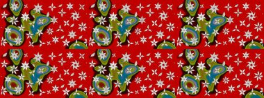 Klasik çiçek desenli. Yumuşak fayans. Yumuşak pamuk tasarımı. Paketleme, tekstil, duvar kâğıdı için çiçek eskizi. Raster taze dokusu.