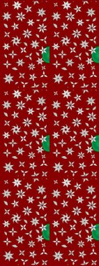 Düz Çiçek Elementleri Tasarımı. Renkli Yaz Temalı eskiz kalıbı. Kırmızı ve nötr renklerde çiçekler. Raster illüstrasyonunda çiçek deseni çizimi.