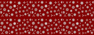 Moda baskıları için zarif bir şablon. Halk tarzı. Modern çiçek arkaplanı. Kırmızı ve nötr renklerde yapraklar ve parlak renkli çiçeklerle muhteşem bir çiçek deseni..