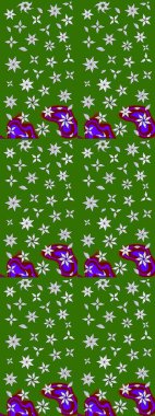 Elle boyanmış suluboya resim çizimleri, çiçekler ve bitkiler. Yeşil ve nötr renkte çiçekler.