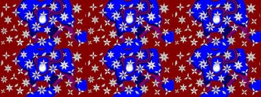 Raster çiçek desenli çiçek deseni, yapraklar, dekoratif elementler, sıçrama, lekeler, el çizimi kontur çizgileri ve Doodle çizim stili, grafik raster çizim çizimi.