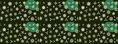 Çiçek desenli raster, gri ve nötr çizgi grafik desenli soyut raster arkaplan. Modern stil dokusu.