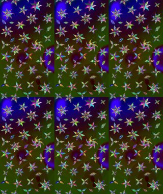 Kahverengi renkli çiçekler. Raster düz çiçek çizim deseni. Tasarım hediye paketi, tebrik kartları, posterler ve afiş tasarımı.