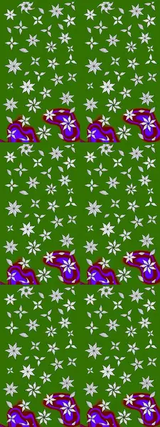 Elle boyanmış suluboya resim çizimleri, çiçekler ve bitkiler. Yeşil ve nötr renkte çiçekler.