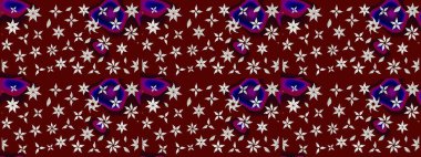 Kırmızı renkte manzaralı çiçek deseni. Çiçek kompozisyonu, el boyası, hassas şablon. Üst manzara, yumuşak stil. Sevgililer günü ve tebrik kartı konsepti için şık bir davet.