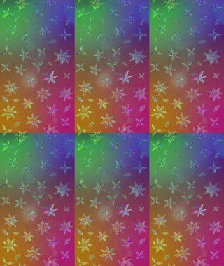 Tekrar eden çiçek arkaplanı, zarif kahverengi çiçek duvar kağıdı. Kahverengi renkler üzerine çiçek desenli çizimler, el yapımı papatyalar, papatyalar..