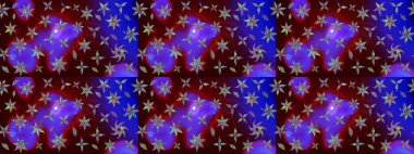 Raster deseni. Küçük çiçekte güzel bir çiçek deseni var. Çiçekli çiçek deseni, suluboya..