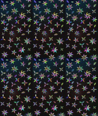 Raster illüstrasyonu. Hint süsü. Çizim kalıbı. Çiçek duvar kağıdı. Renkli süs kenarı. Gri renklerde.