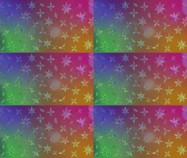 Raster illüstrasyonu. Çizim çiçek deseni duvar kâğıdı olarak kullanılabilir. Kahverengi renkte çiçekler.