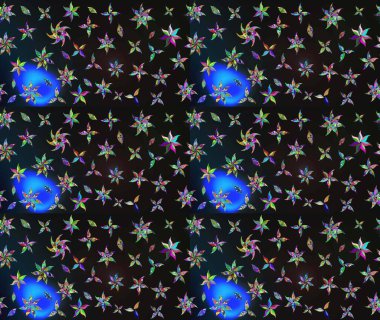 Gri renkli çiçekler. Tatil havası. Raster güzel bir çiçek deseni çizmiş. Nazik romantik baskı. Bahar mevsimi.