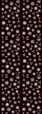 Siyah ve nötr renklerde çiçekler. Raster illüstrasyonunda çiçek deseni çizimi.