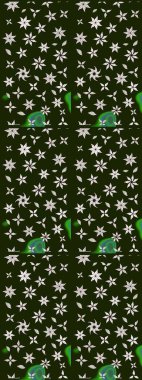 Suluboya çiçekli çiçek deseni. Raster illüstrasyonu. Gri ve nötr renklerde güzel tekstil.