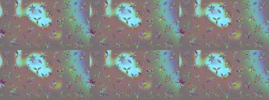 Parlak renkli çiçekleri ve gri renkli yaprakları olan harika bir çiçek deseni. Modern çiçek arkaplanı. Moda baskıları için zarif bir şablon. Halk stili.