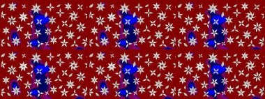 Çizim çiçek deseni duvar kağıdı, web sitesi arka planı, ambalaj kağıdı, davetiye, broşür, afiş veya web sitesi için kullanılabilir. El çizimi Raster çizimi. Parlak elementlerin.