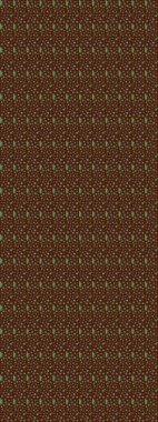 Çiçek süslemeli çizim deseni. Raster illüstrasyonu. Kahverengi renkte çiçekler.