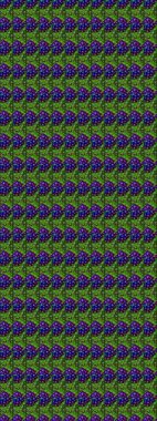 Küçük yeşil çiçeklerle oldukça eski bir besin torbası deseni. Tekstil, kumaş, kapaklar, duvar kağıtları, baskı, paket, koleksiyon defteri, örgü, dekupaj için çiçek arkaplanı..