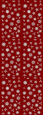 Modern çiçek arkaplanı. Halk tarzı. Moda baskıları için zarif bir şablon. Kırmızı ve nötr renklerde yapraklar ve parlak renkli çiçeklerle muhteşem bir çiçek deseni..