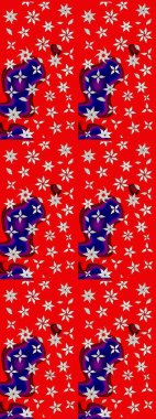 Kumaş, duvar kağıdı ve kağıt üzerine baskı yapmak için gelişen arka plan. Raster illüstrasyonu. Moda arka planında parlak buketler. Eski usul küçük çiçekli şirin bir eskiz deseni..