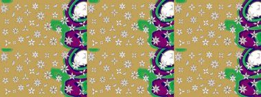 Çiçekli el çizimi çizimi deseni. Modern gelişim sarı raster arka plan duvar kâğıdı illüstrasyon klasik çizgili iz sürme desenli çiçekler, çiçekli süsler.