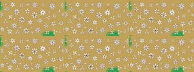 Raster illüstrasyonundaki çiçek desenli çizim. Sarı renkli çiçekler. Renkli Bahar Teması eskiz kalıbı. Düz Çiçek Elementleri Tasarımı.