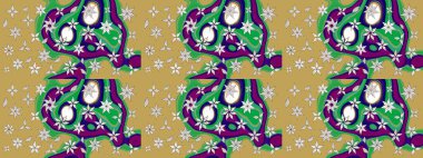 Raster illüstrasyonundaki çiçek desenli çizim. Sarı renkli çiçekler. Renkli Bahar Teması eskiz kalıbı. Düz Çiçek Elementleri Tasarımı.