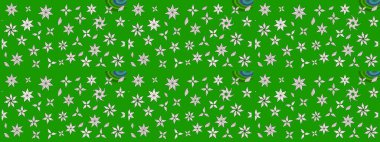 Çiçekli çiçek deseni, suluboya. Raster deseni. Küçük çiçekte güzel bir çiçek deseni..