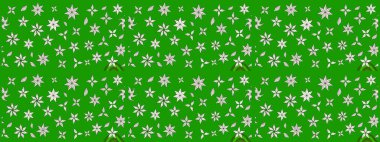 Gömlek, arka plan modelini çiz. Tropik çiçekler. Yeşil renkte çiçekler.