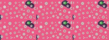 Çiçek desenli pembe renkler, el yapımı papatyalar, papatyalar. Tekrar eden çiçek arkaplanı, zarif pembe çiçek duvar kağıdı.