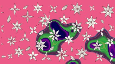 Zarif, parlak ve pembe çiçek desenli bir tasarım. Sabıka baskıları, bebek kıyafetleri, duvar kâğıtları, paket kutuları vb..