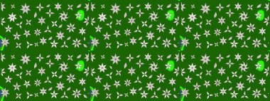 Taslak dekoratif arka plan, çiçek mandala. Çiçek. Raster illüstrasyonu. Yeşil renklerde.