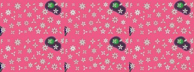 Çiçek desenli pembe renkler, el yapımı papatyalar, papatyalar. Tekrar eden çiçek arkaplanı, zarif pembe çiçek duvar kağıdı.