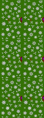 Raster Moda kumaş deseni. Çizgi çizimi kalıbı. Şirin çiçekler..