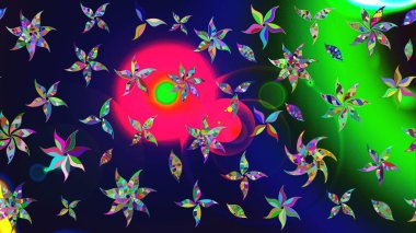 Güzel suluboya yaz çiçekleri deseni..