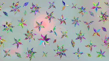 Gri renkli çiçekler. Kumaş desenli papatya çiçekleri ayrıntıları.