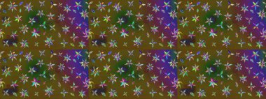 Renkli Bahar Teması eskiz kalıbı. Yeşil renkli çiçekler. Düz Çiçek Elementleri Tasarımı. Çiçekle çizim deseni.