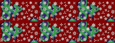 Tekstil, tebrik kartı, boyama kitabı, telefon kılıfı baskısı için kullanılabilir. Raster Henna dövme stili. Kızılderili desenli desenli desenli şal deseni. Etnik Mandala süsü.