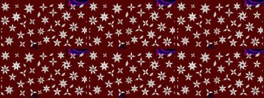 Çiçekli bahar çiçekleri. Küçük çiçekte güzel bir desen. Küçük renkli çiçekler. Moda baskıları için zarif bir şablon. Motley illüstrasyonu. Çizim.