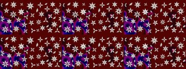 Taslak dekoratif arka plan, çiçek mandala. Çiçek. Raster illüstrasyonu. Kırmızı renklerde.